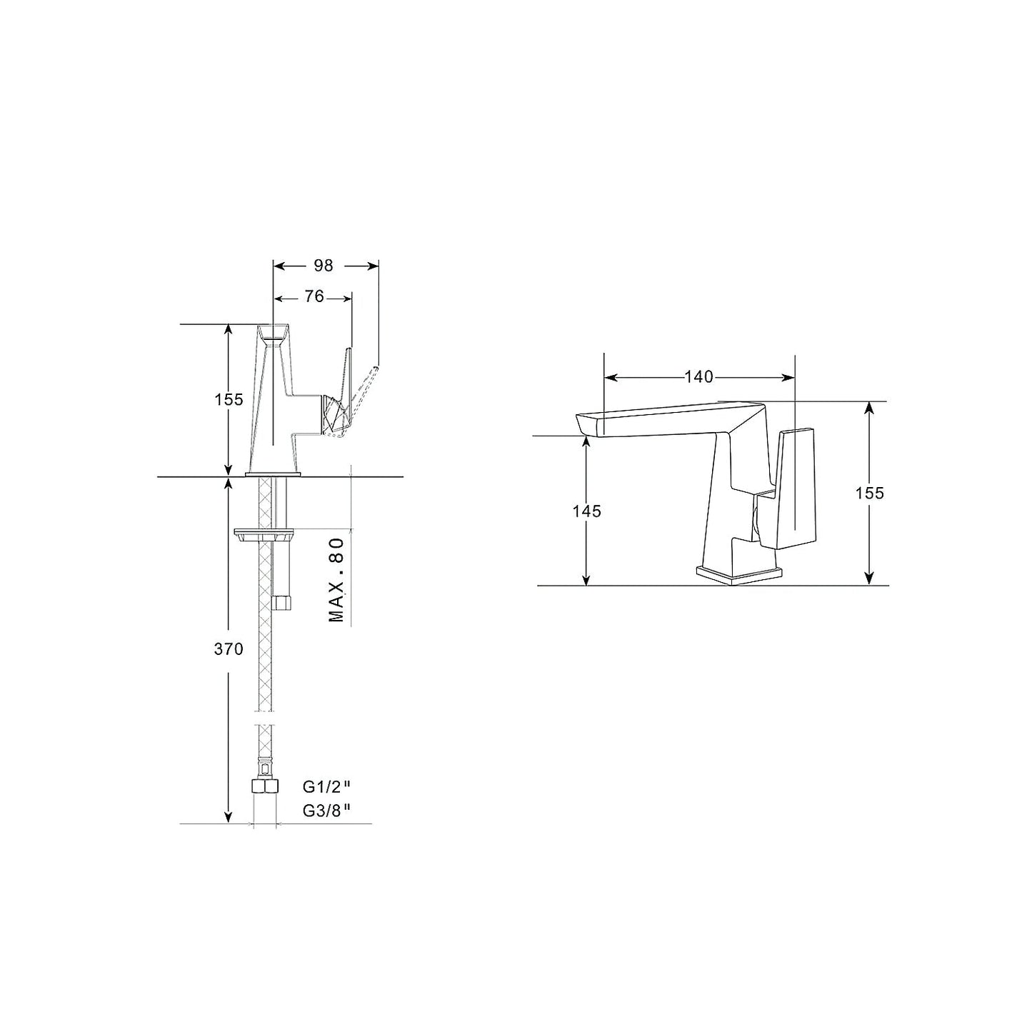 Chrome Vanity Faucet Lauretta-3