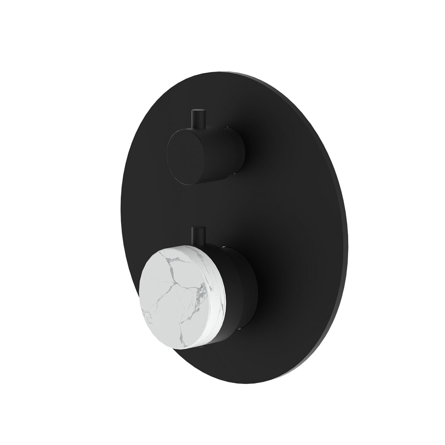 Lauretta 2-Way Thermostatic Shower Trim Kit - BLACK LABEL
