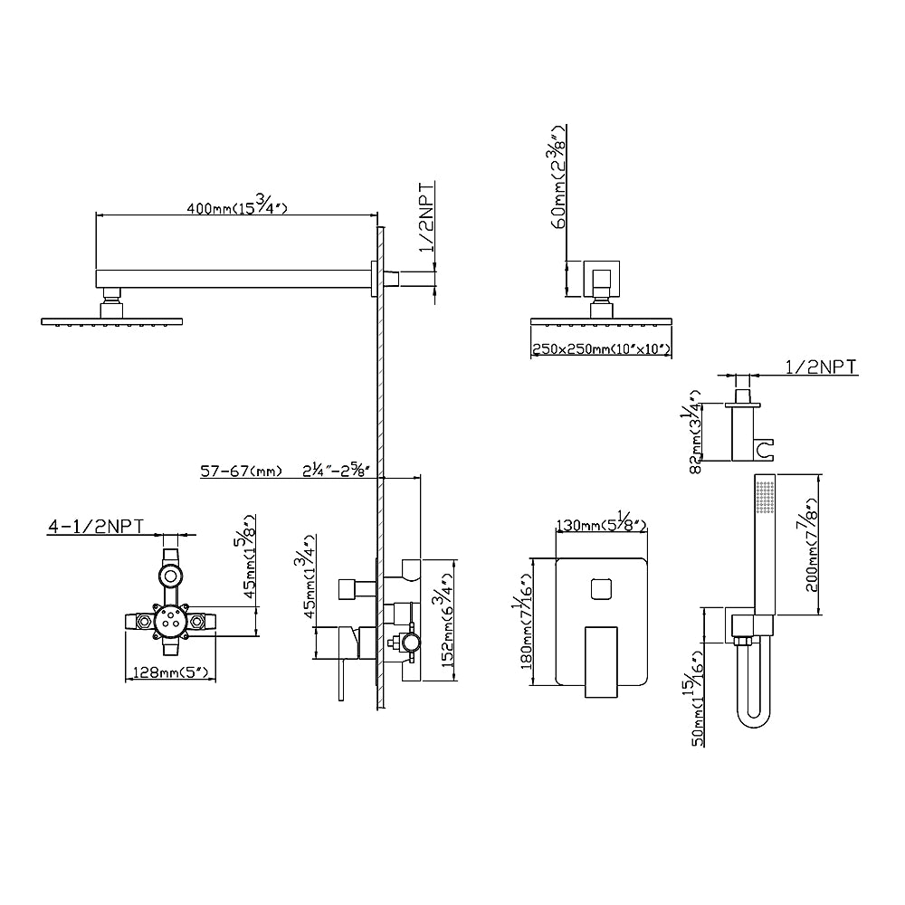 Lauretta Shower Faucet - MOLDOVA