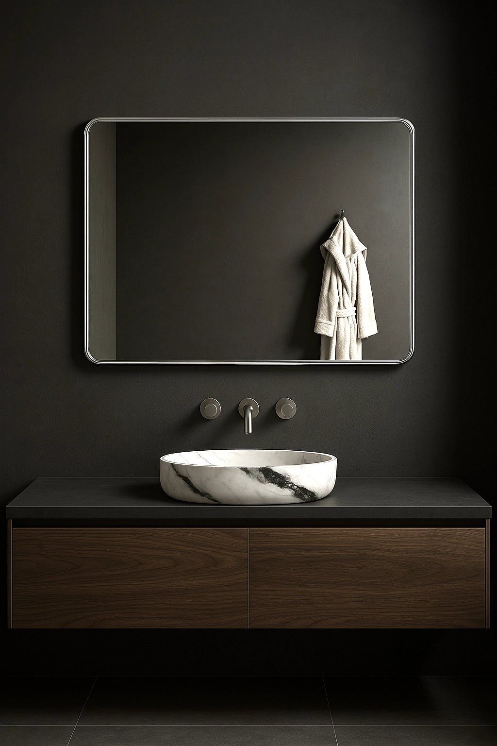 Lauretta Miroir rectangulaire encadré - MODENA Chrome
