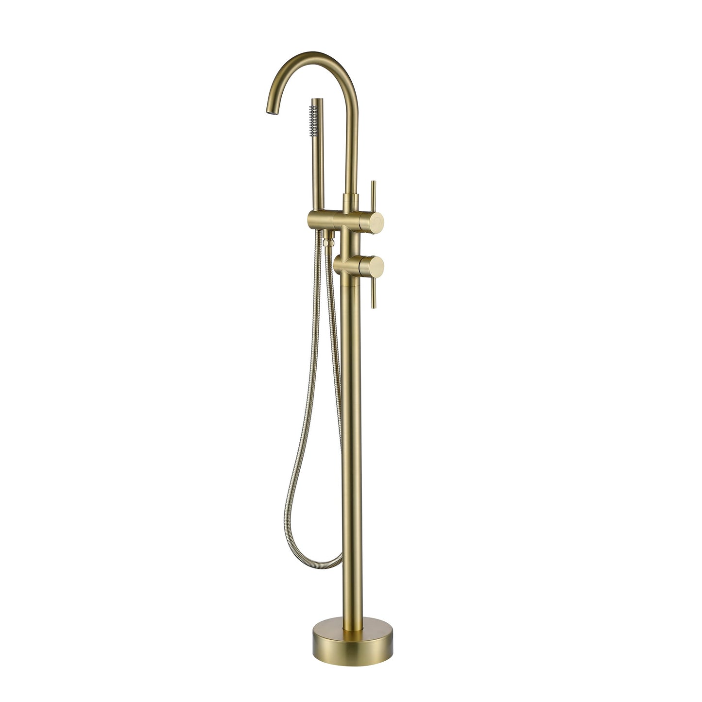 Brushed Gold Free Standing Bathub Faucet Lauretta