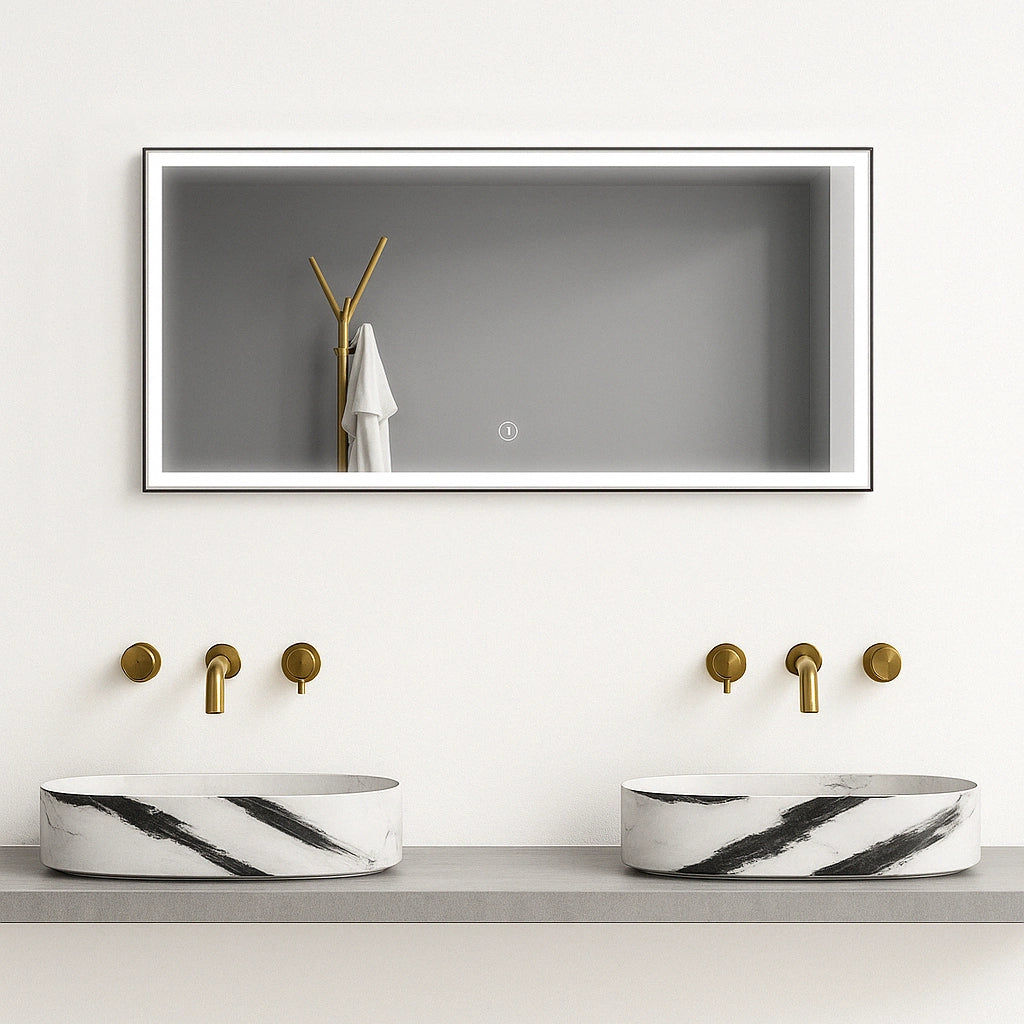 Lauretta Miroir rectangulaire à LED - PALERMO Petit