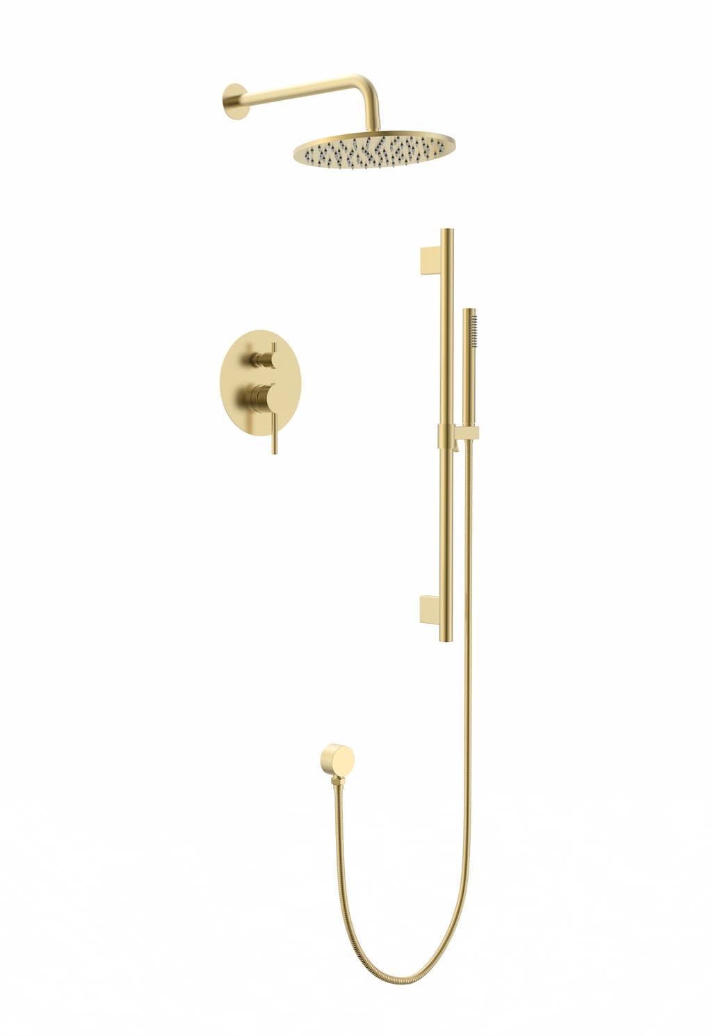 Lauretta SIBIU 2-way Shower Faucet with Slide Bar - Brushed Gold