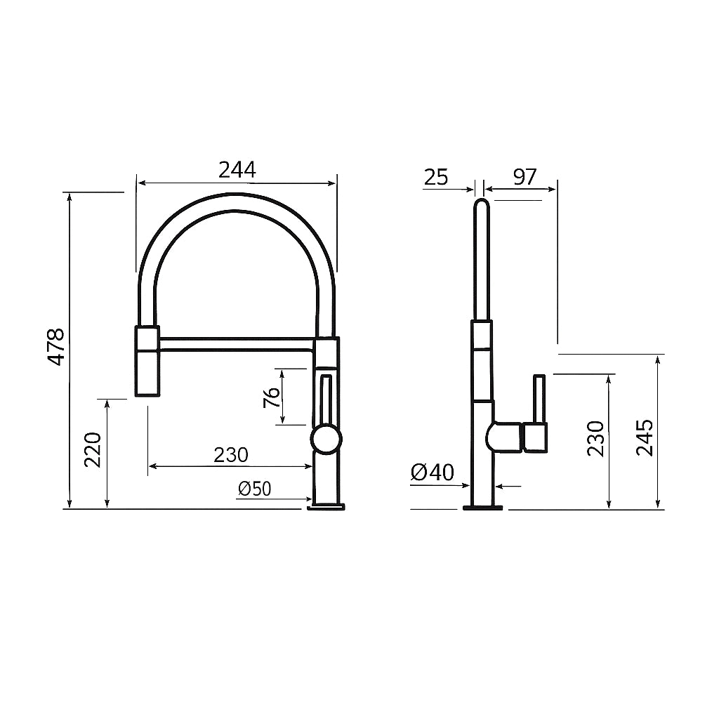 Lauretta Kitchen Faucet - FIRENZE