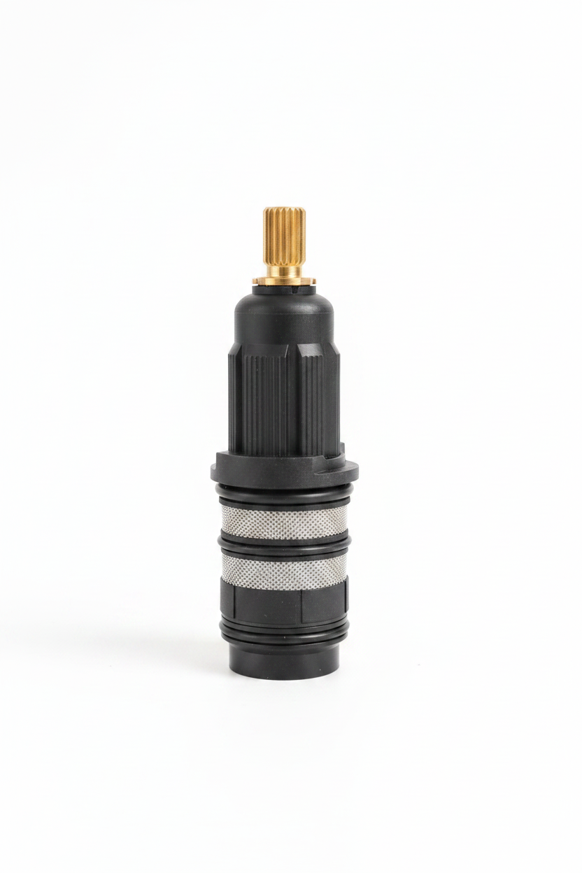 Lauretta thermostatic 2-way cartridge on white background