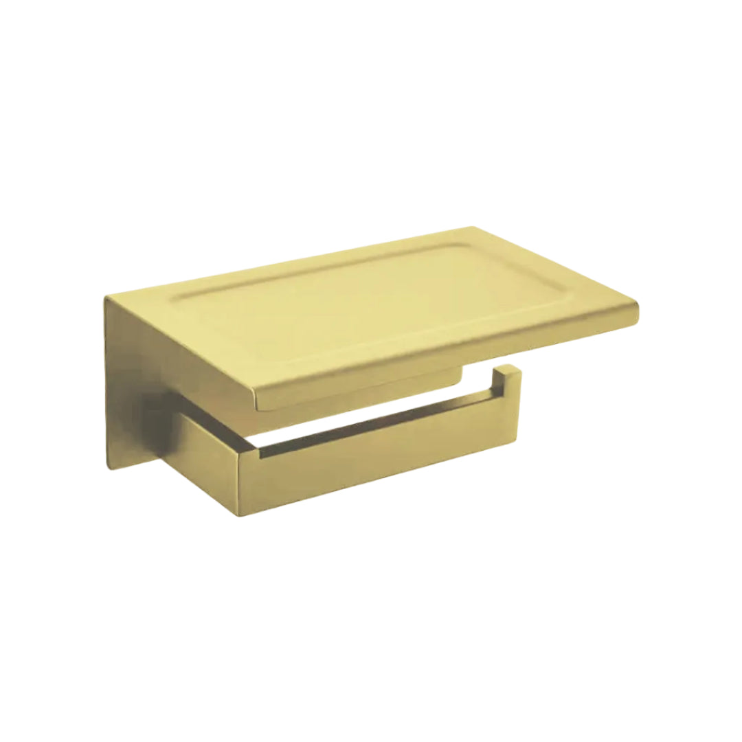 Lauretta Square Toilet Paper Holder with Cellphone Shelf