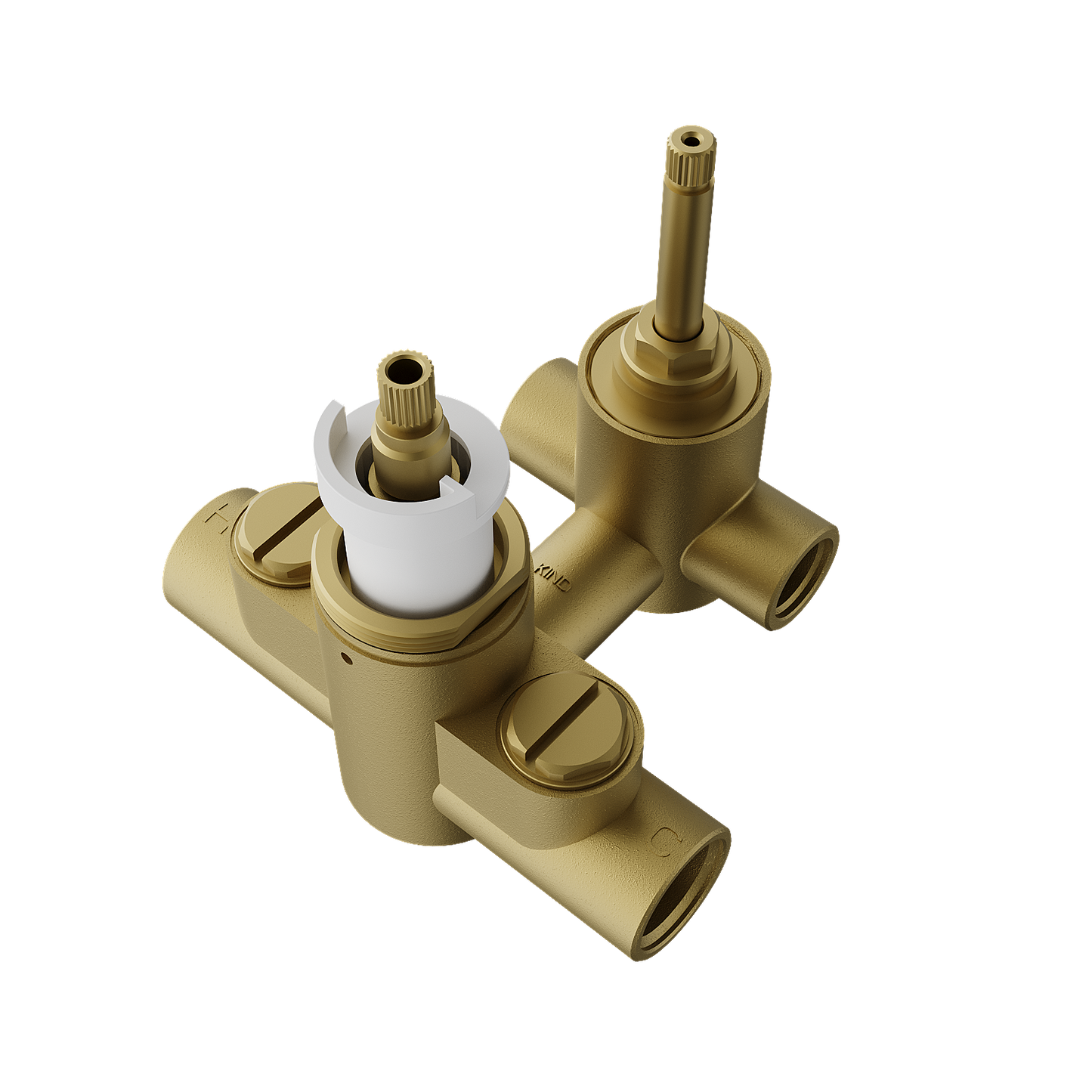 Lauretta - 2-Way Thermostatic Valve and Trim Kit Bundle - BLACK LABEL