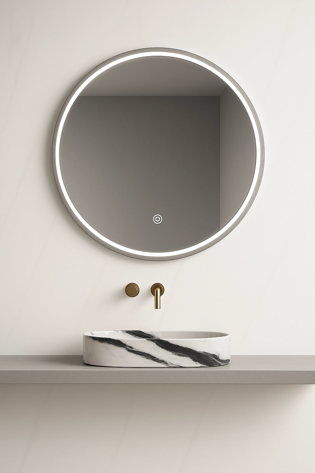 Lauretta Miroir Rond LED - BARI Large