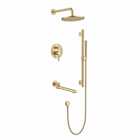 SIBIU 3-way Shower Kit S3A-BG - Brushed Gold