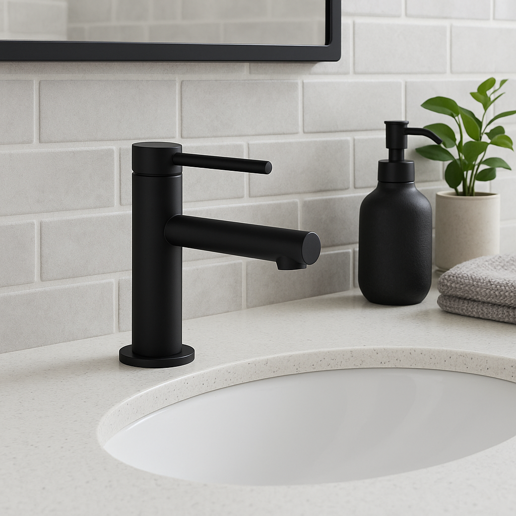 Lauretta Single Hole Vanity Faucet - Brasov - MBlack