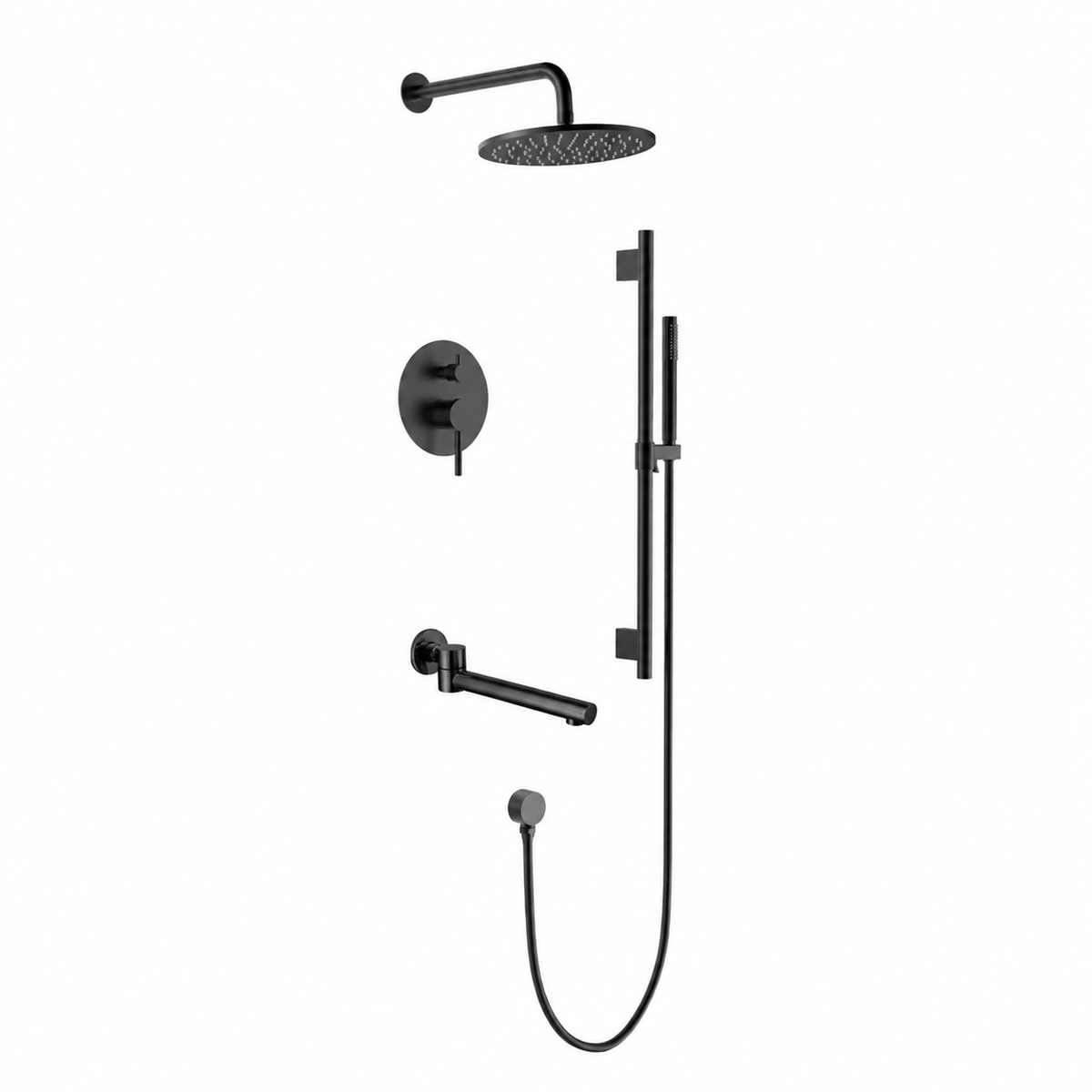 SIBIU 3-way Shower Kit S3C - Matte Black