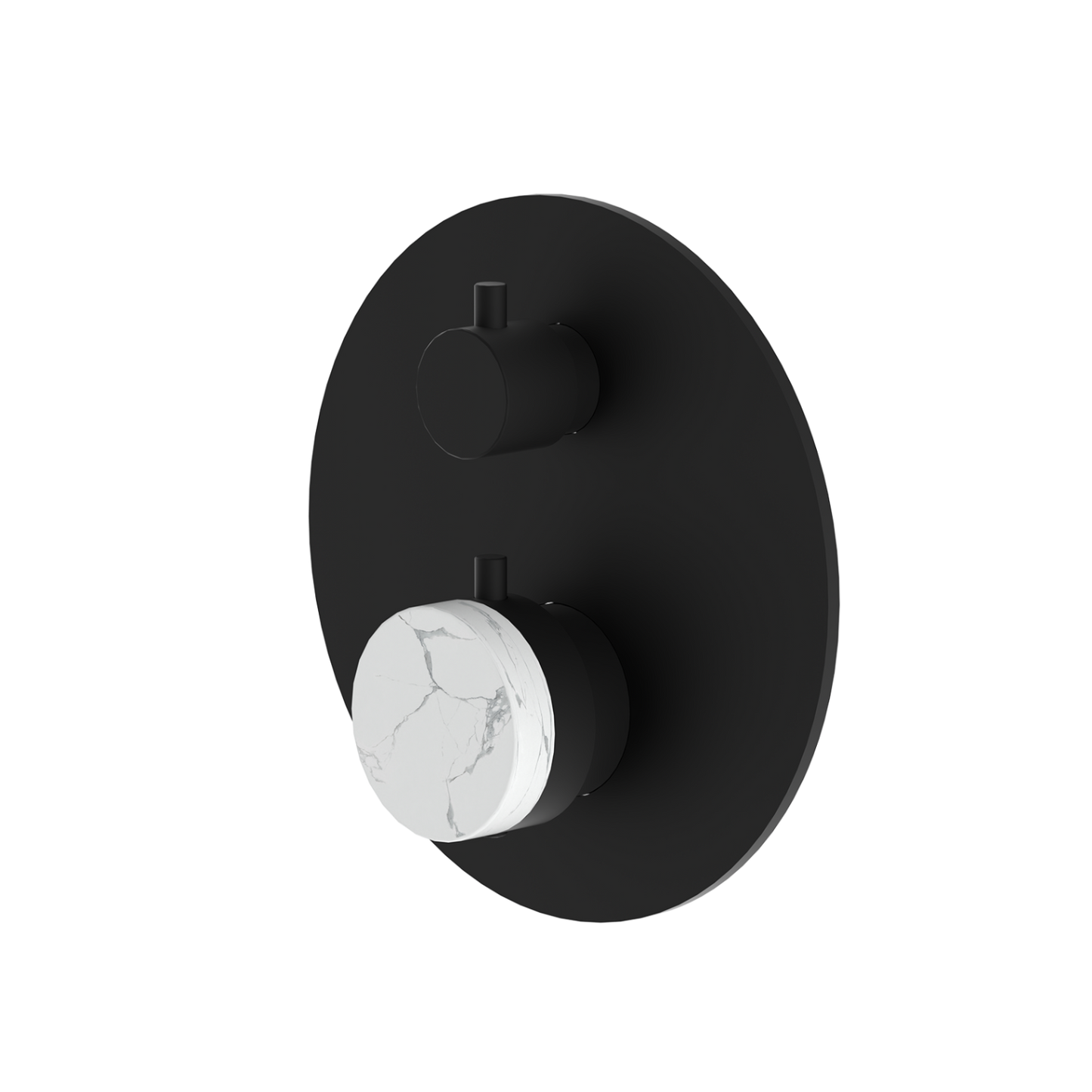 Lauretta 2-Way Thermostatic Shower Trim Kit - BLACK LABEL