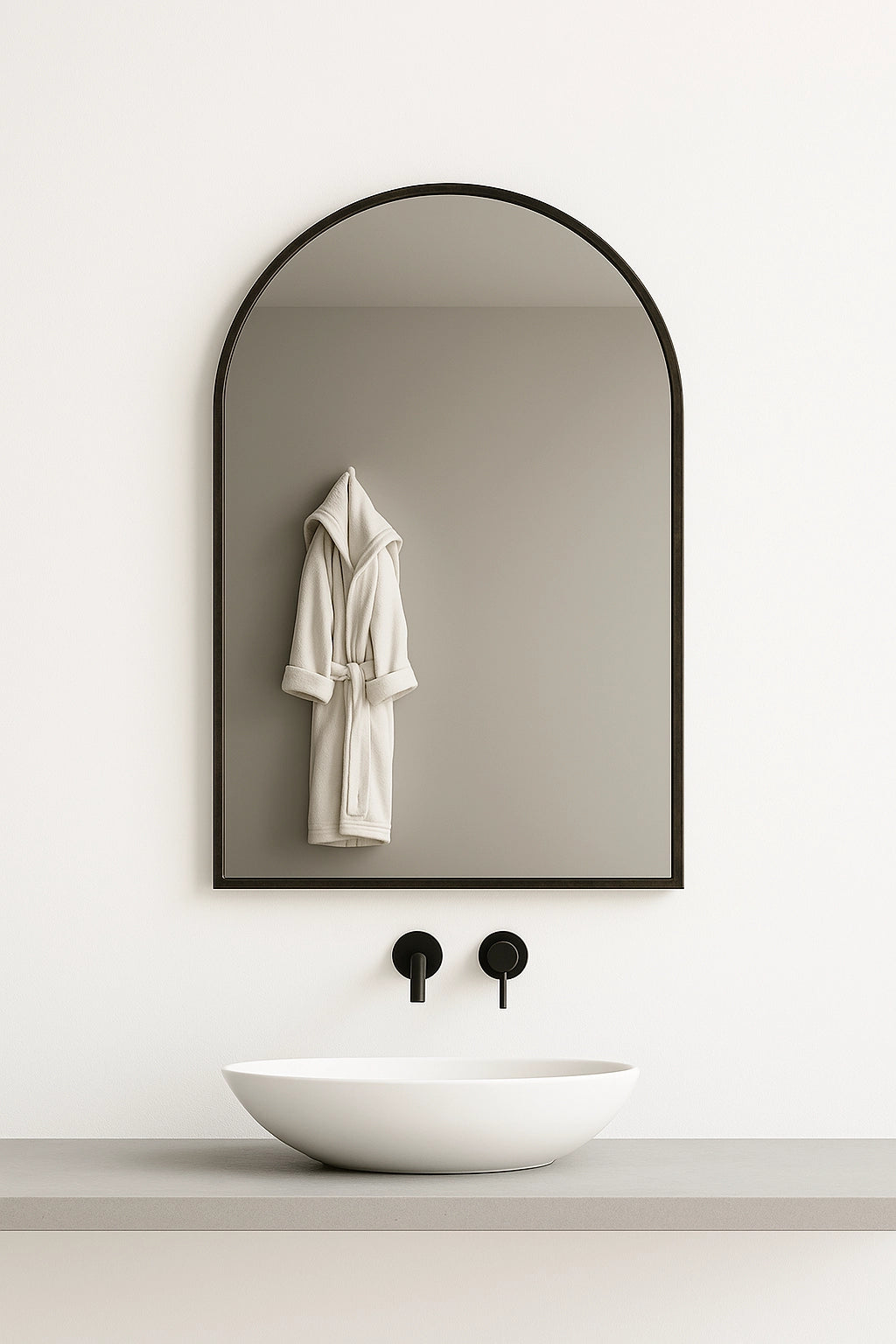 Lauretta Miroir encadré - LECCE Black