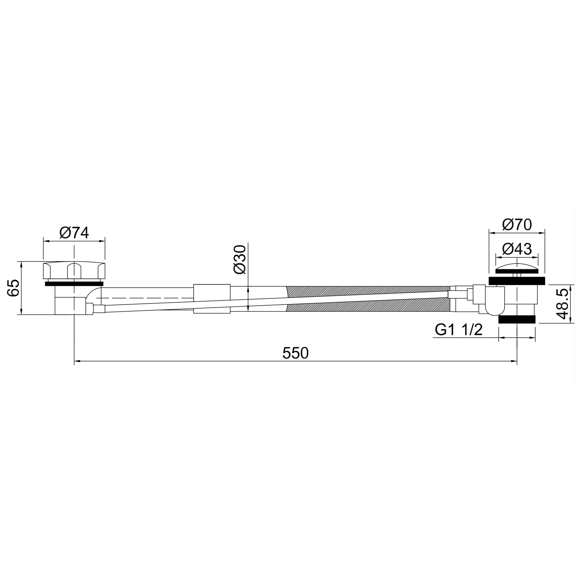 Chrome Bathub Drains Lauretta-4