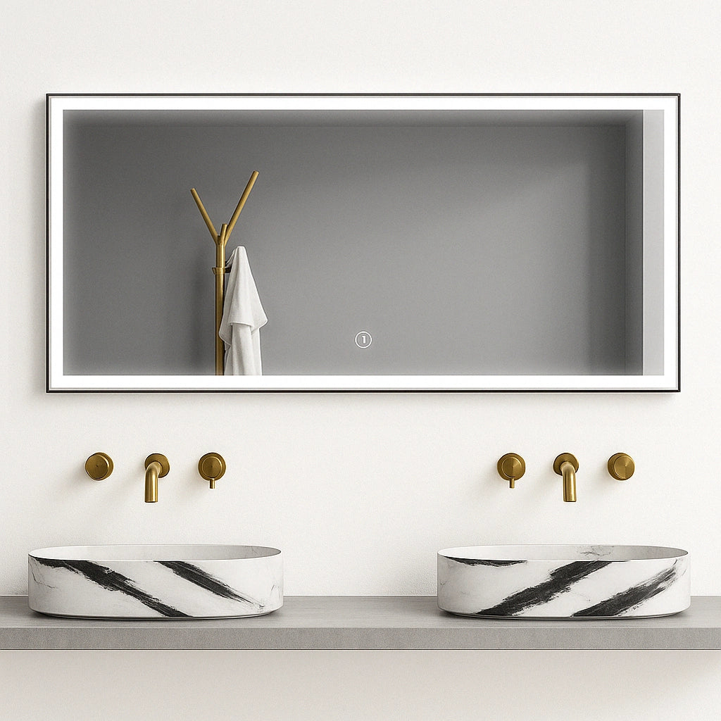 Lauretta Miroir Rectangulaire LED - PALERMO Taille Large