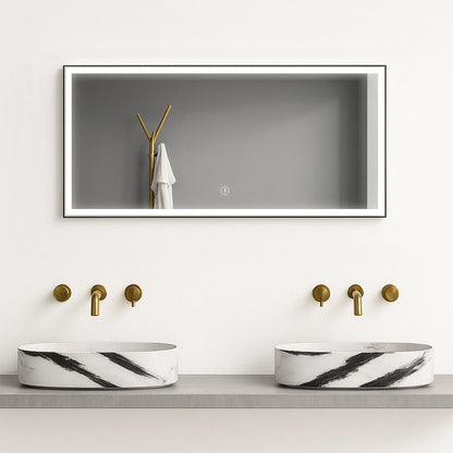 Lauretta Miroir rectangulaire à LED  - PALERMO Petit 