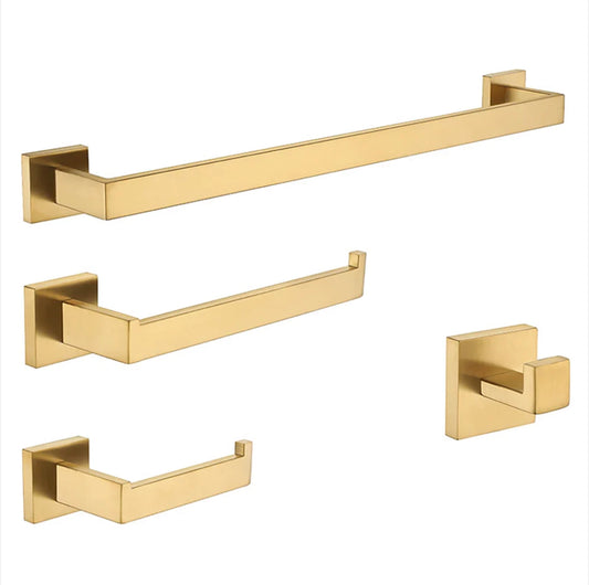  Lauretta Kit d'accessoires de salle de bain - PUGLIA Or