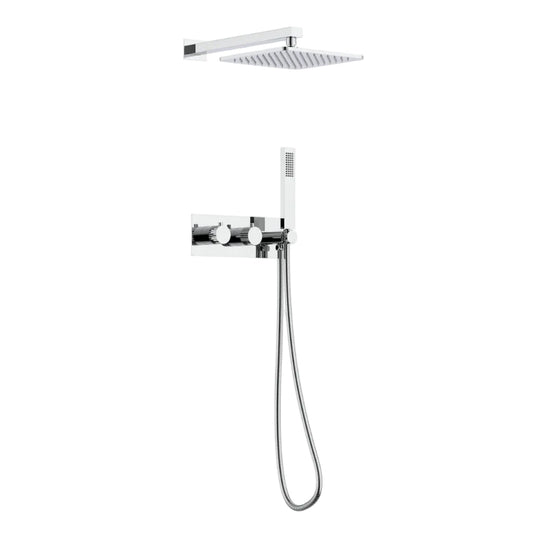 Lauretta FIRENZE 2-way Thermostatic Shower Faucet with Hand Held - Chrome