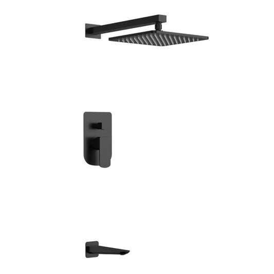 Lauretta ROMA 2-way Shower Faucet with Tub Spout - Matte Black