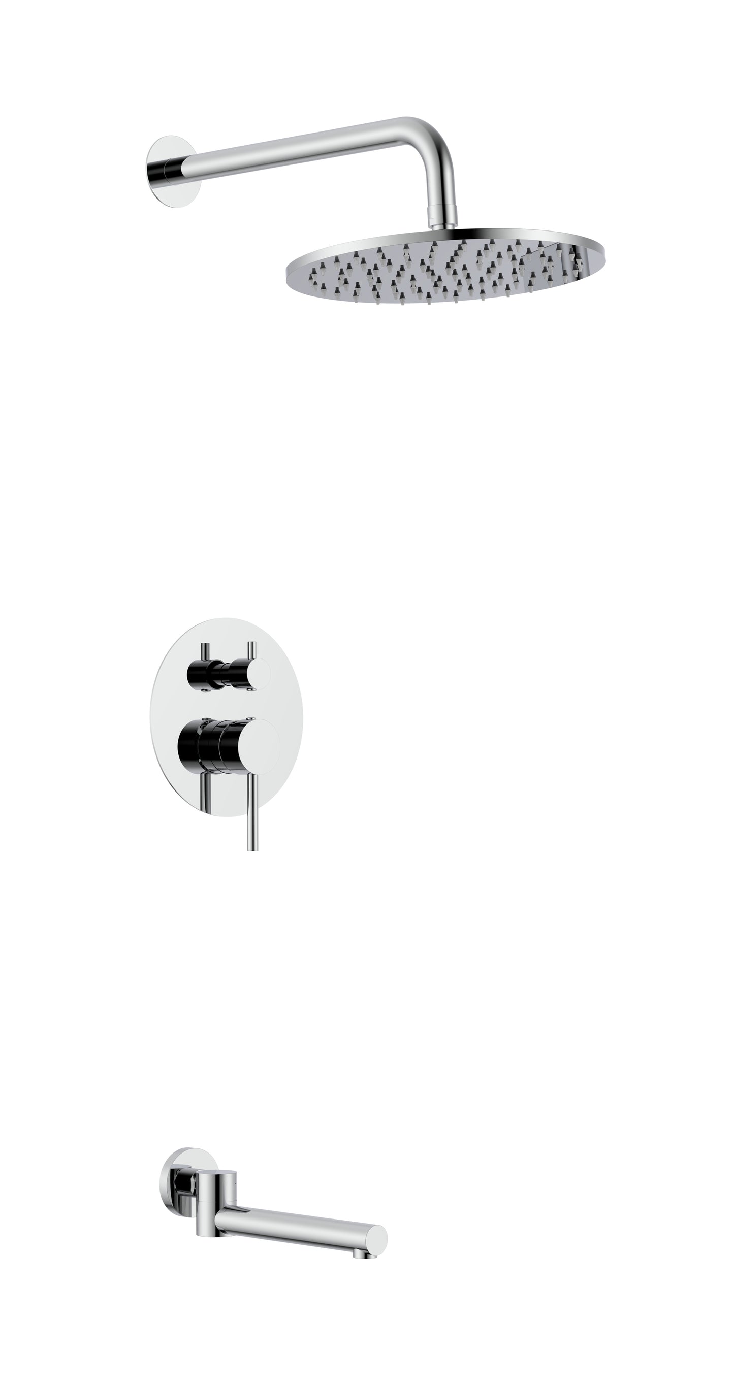Lauretta SIBIU 2-way Shower Faucet with Tub Spout - Chrome