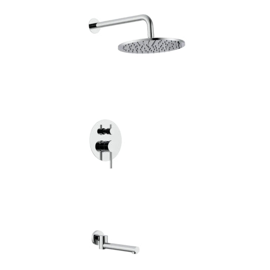 Lauretta SIBIU 2-way Shower Faucet with Tub Spout - Chrome