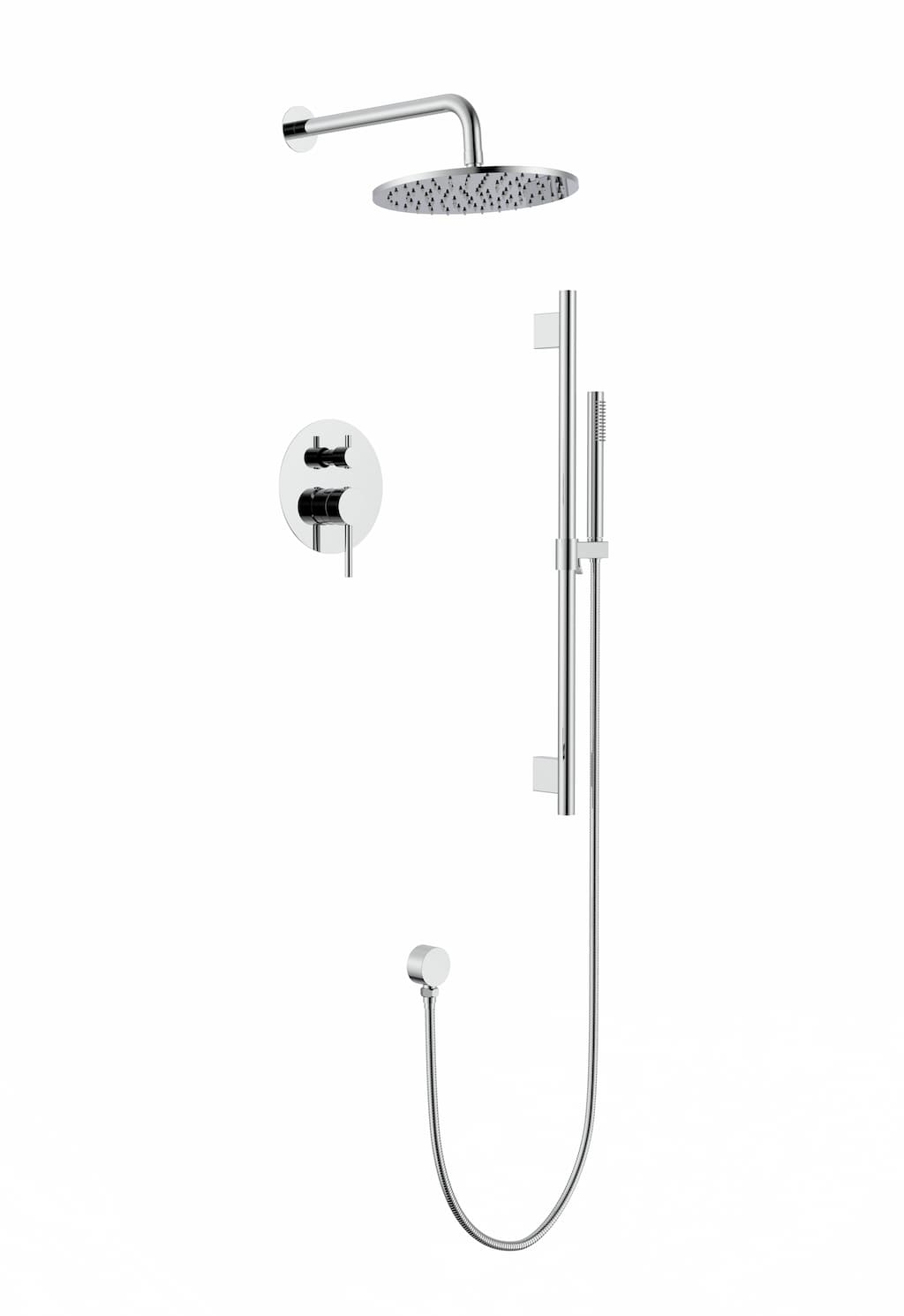 Lauretta SIBIU 2-way Shower Faucet with Slide Bar - Chrome