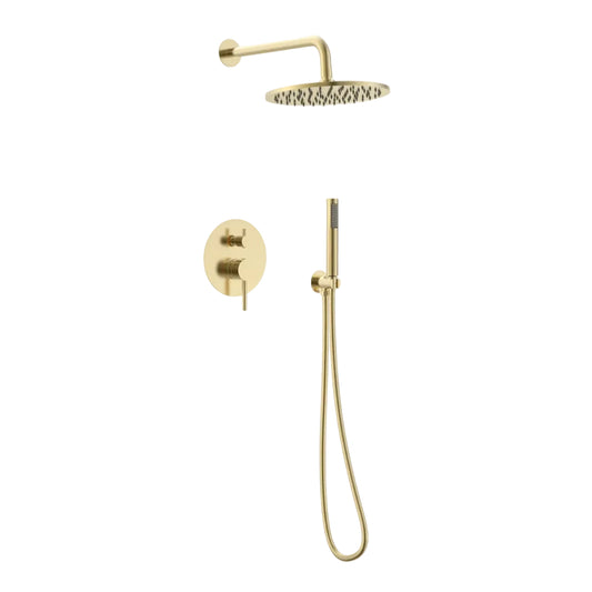 Lauretta SIBIU 2-way Shower Faucet with Hand Held - Brushed Gold