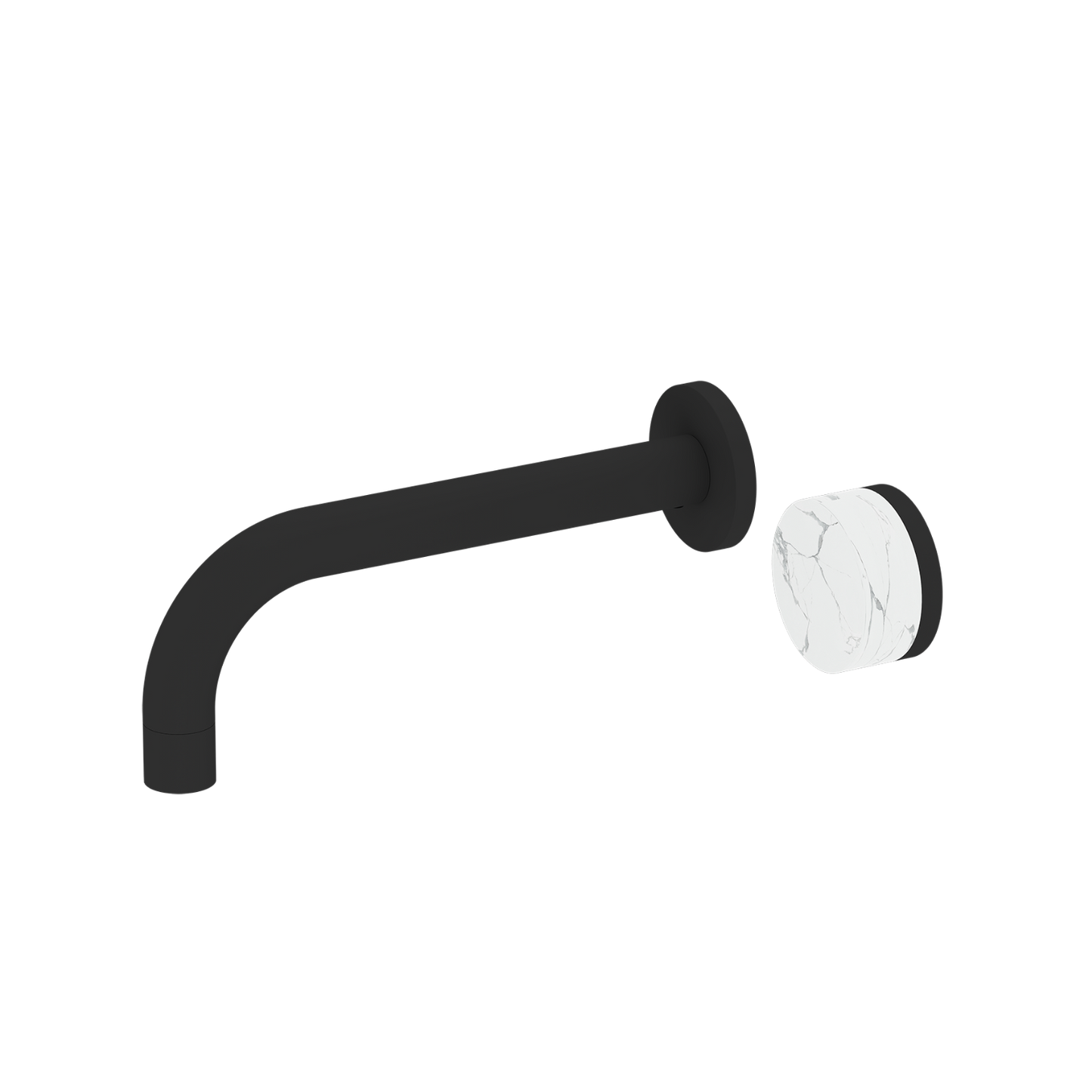 Lauretta 2-Hole Wall Mounted Vanity Faucet - BLACK LABEL