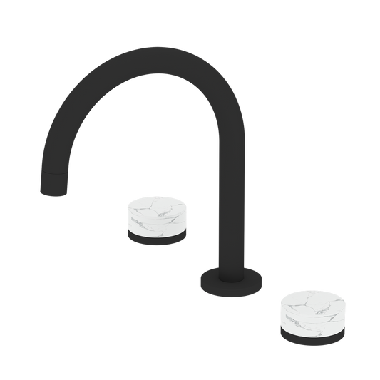 Lauretta 3-Hole Widespread Faucet - BLACK LABEL