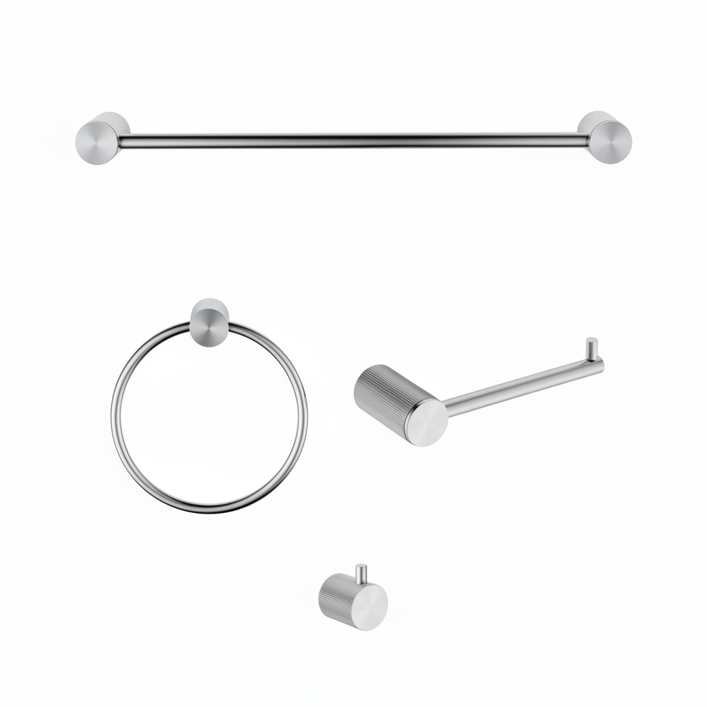 Bathroom Accessories Bundle - Chrome