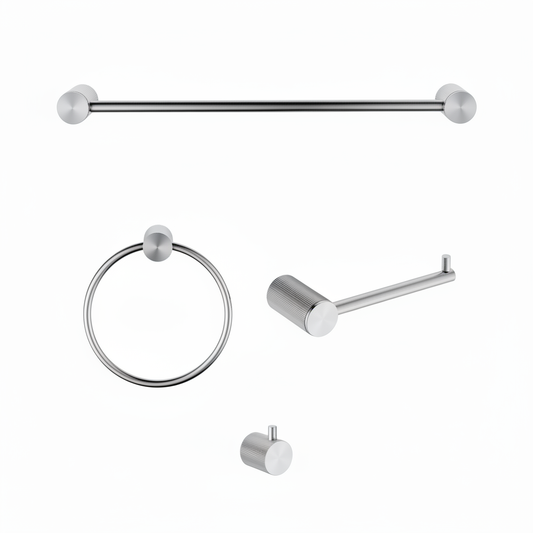 Bathroom Accessories Bundle - Chrome