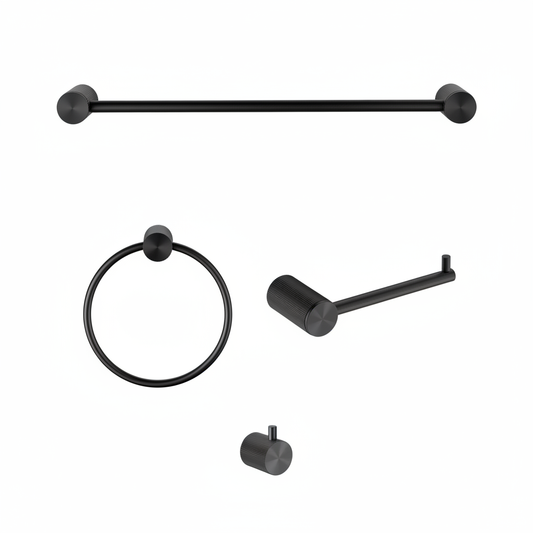 Bathroom Accessories Bundle - Matte Black