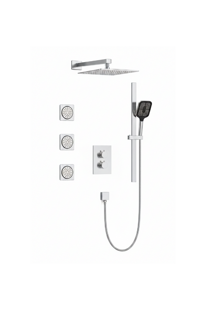 FIRENZE 3-Way Thermostatic Shower Kit F3A-CRM - Chrome