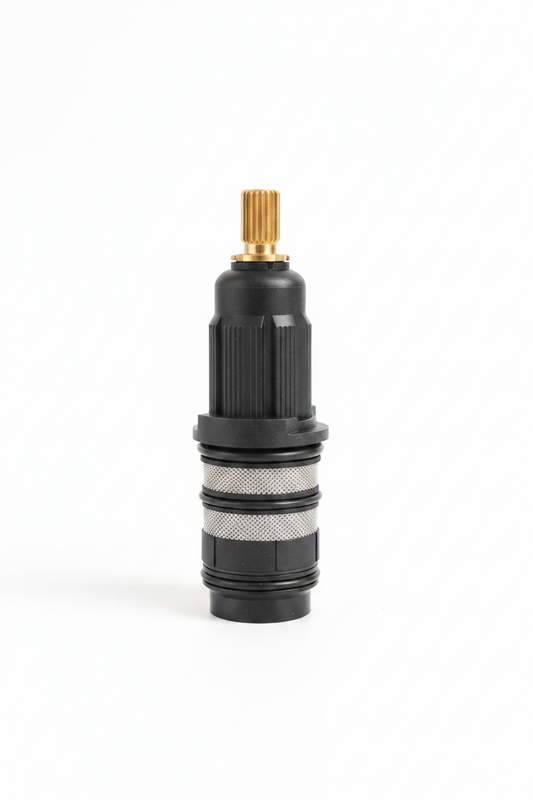 Lauretta thermostatic 2-way cartridge on white background