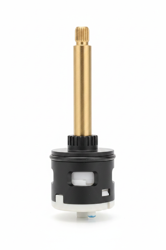 Lauretta 3-way pressure balanced diverter cartridge on white background