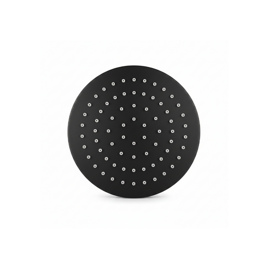 Matte Black Shower Head - White Background